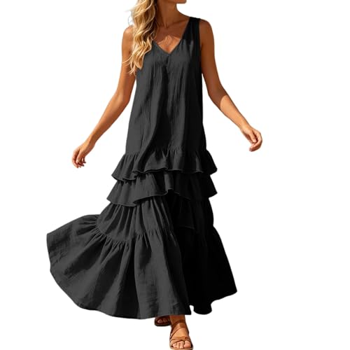 Robe d'été longue fluide contre la chaleur : restez fraîche en robe de plage dos nu