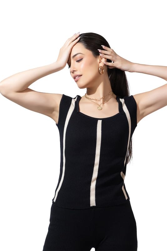 armisto 804 Black Ladies CoOrd Set/Pure Cotton/Top-Bottom Set-picture-21