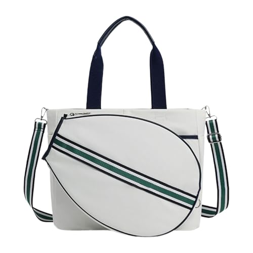 kowaku Tennis Racket Tote Tennis Handbag Fitness Canvas for Women Men Portable Multifunctional Large Capacity Pickleball Racquet Bag