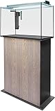 sera AquaTank 160 L mit Fixture und 100 cm Unterschrank Silver Oak, Aquarium ein Komplettset mit LED Beleuchtung, Innenfilter und Heizer