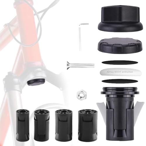 Alriedy Fahrradhalterung Versteckt Gabel,Halterung Fahrrad für AirTag,Diebstahlschutz,wasserdichte,MTB Federgabel GPS-Tracker,Passend für Gabel-Innendurchmesser 18-30 mm