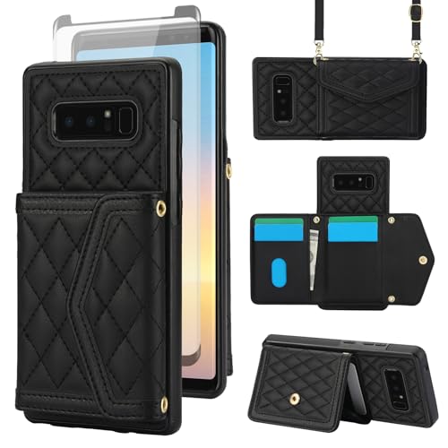Coque Samsung Galaxy Note 8 antichoc avec fente pour cartes et protection écran