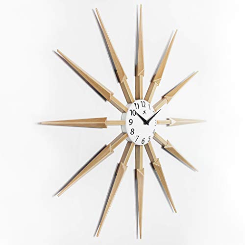 24-Inch Starburst Midcentury Wall Clock