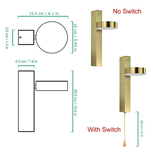 Appliques Murales LED Haut Et Bas, Appliques Murales D'intérieur à Intensité Variable, éclairage