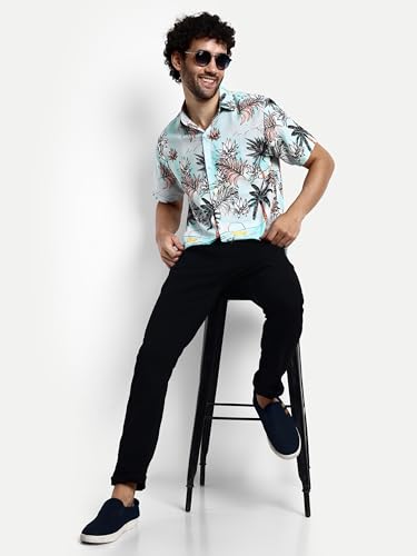 Image of GRECIILOOKS Shirt for Men | Mens Casual Shirt | Men Stylish Shirt | Men Printed Shirt | Men's Regular Fit | Men Formal Shirt | Half Sleeve Shirt