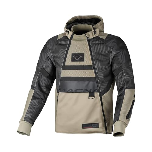 Macna Rebelite Veste, Noir/Taupe, XS Mixte