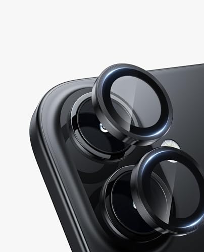 Image of DailyObjects CERO Aluminium Camera Lens Protector for iphone 17 | Tough HD Glass Protectors|Dust Proof|Water Resistant|Ultra Clear HD Image Quality|9H Hardness|3D ring|Shock Proof Alloy - Black