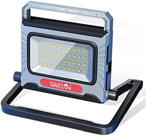 WARSUN LED Work Light Rechargeable Foldable Floodlight 2200 Lumen Super Bright Portable Construction light Trouble Lights 8000mAh 360 Rotatable Stand Adjustable Mechanic Worklight for Car Repair