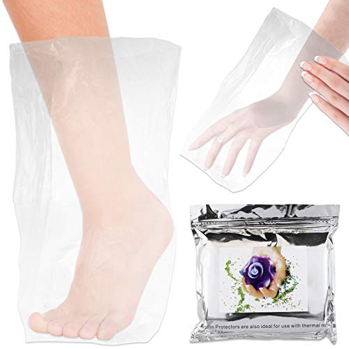300 Counts – Beauticom Paraffin Wax Thermal Mitt Plastic Bath Liners for Hand or Foot Professional or Personal Use, 15 x 10 Inches