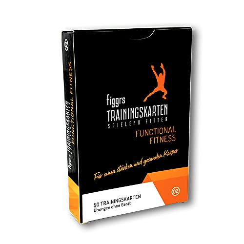 figgrs® Functional Fitness - 57 Trainingskarten mit 50 Fitnessübungen für eine leistungsfähige & dynamische Muskulatur I Bodyweight Übungen ohne Gerät I Für Männer und Frauen
