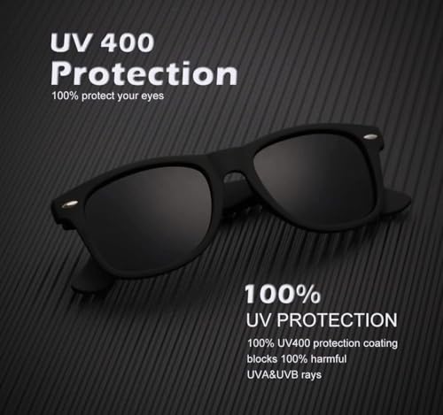 Image of IFLASH Rectangular Sunglasses Retro Fashion Shades for Men & Women (Pack of 4)