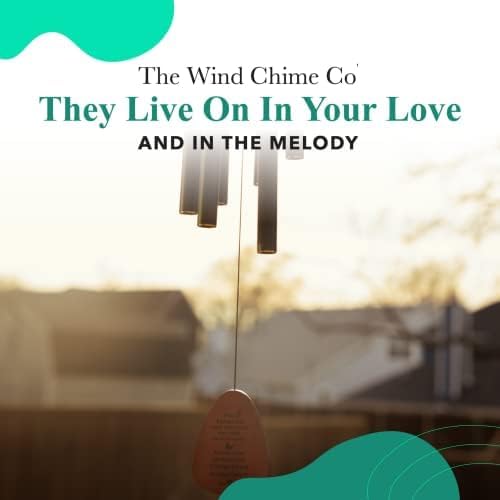 32" Personalized Memorial Wind Chimes, Sympathy Wind Chimes Gift for The Loss of A Loved one, Home Decor Outdoor Garden, Soothing Melodic Tones with Mute Option. - Image 3