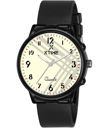 Image of XTIME Analogue Wrist Watch Round Dial & Softest Resin Strap for Men's & Boys