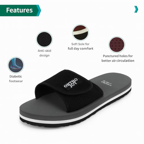 Image of ORTHO JOY Extra Soft Doctor Ortho Slippers for Men /Flip-flops