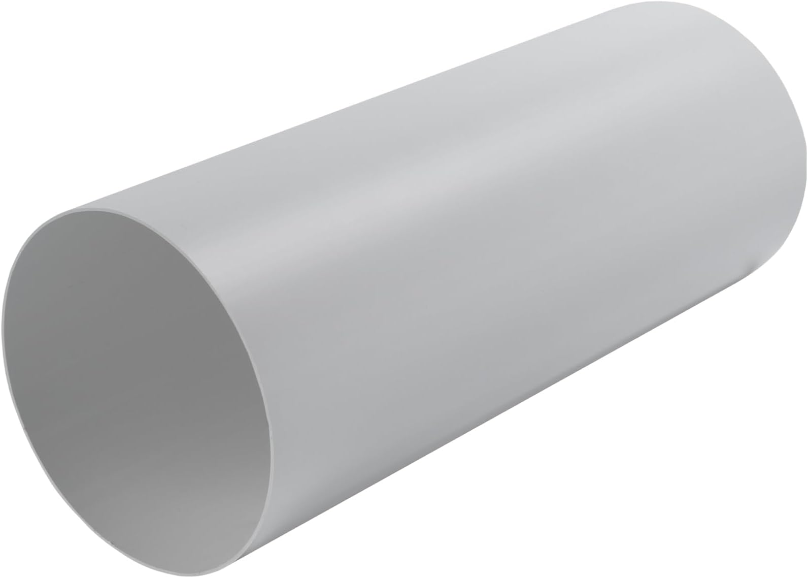 5" Inch Round Straight Plastic Ventilation Duct - 12" Inch Long Ducting Vent - Replacement Pipe, Extension, Fresh Air Circulation - Through-Wall Vent Duct, Straight Plastic Pipe for HVAC Ducting