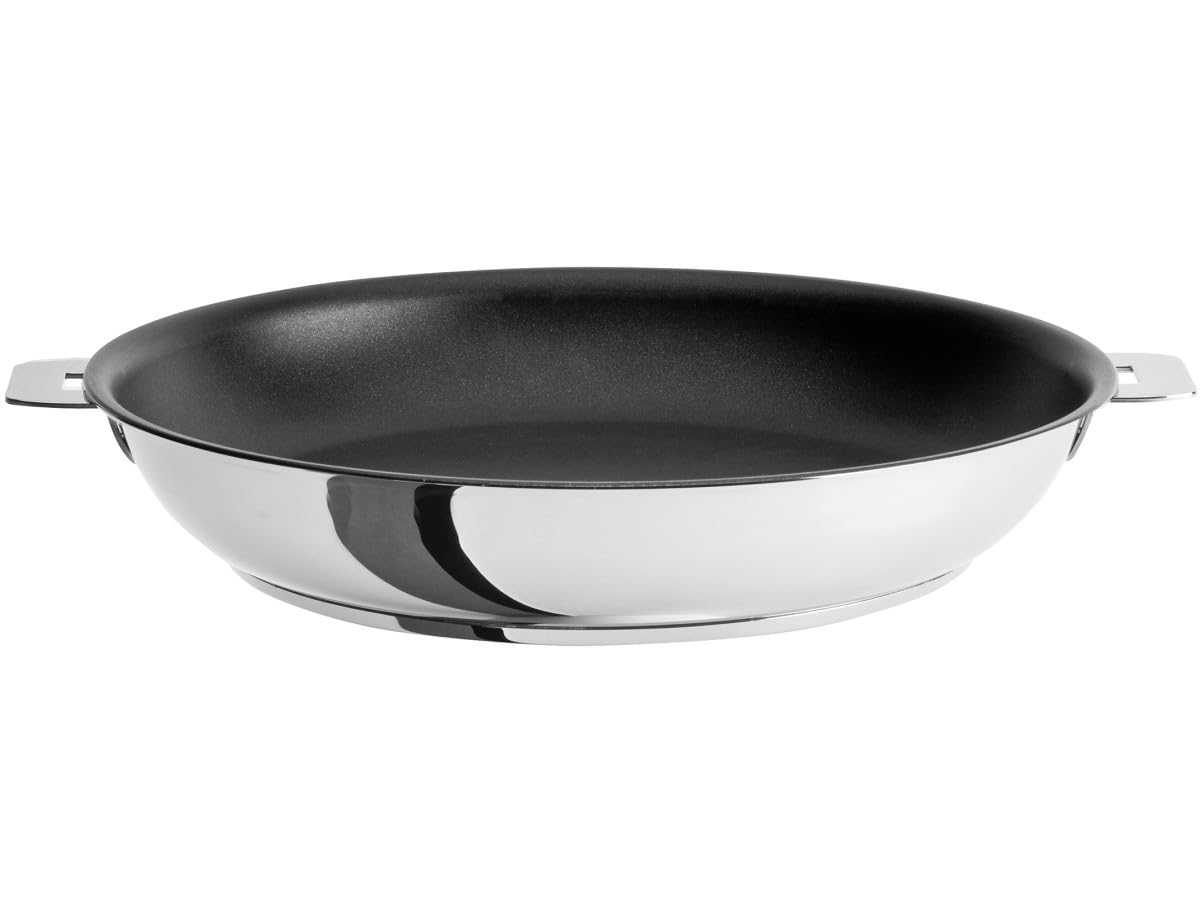 Cristel Poêle haute Mutine Amovible, sauteuse inox, antiadhésif Exceliss