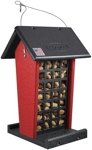 DutchCrafters Plastic Poly Hanging Whole Peanut Bird Feeder for L...