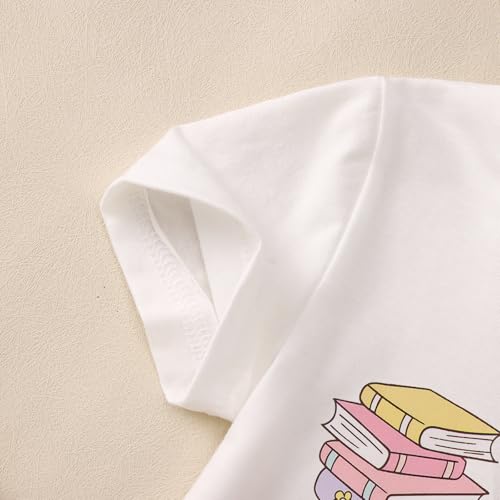 Image of KEKEMI Kid Toddler Girl First Day of School Shirts Kindergarten First /Second /Third Grade T-Shirt Back to School Tee Tops 3-8Y