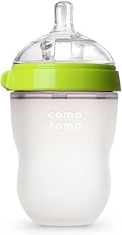 – Comotomo Natural Feel Baby Bottle, Green, 8oz, 250ml