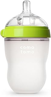 Comotomo Natural Feel Baby Bottle, Green, 8oz