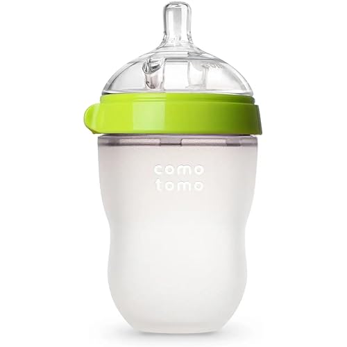 Comotomo Baby Bottle Single Pack, Green, 8oz