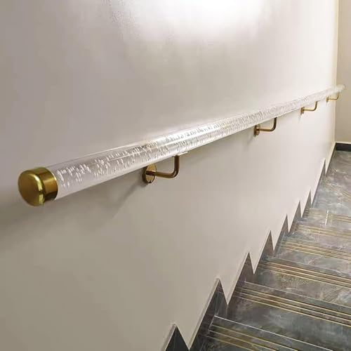 Main courante en acrylique C de haute qualité esthétique et technique pour escalier fixe