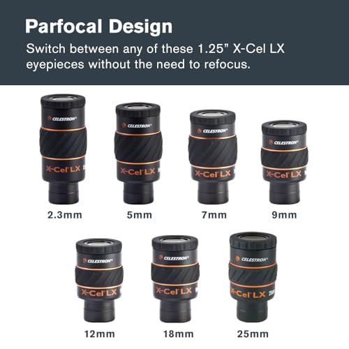 Celestron X-Cel LX 25mm Eyepiece for Telescopes - Wide Low-Power Views - image 7
