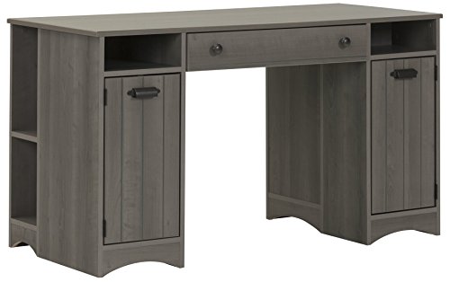 South Shore, Gray Maple Artwork Craft Table with Storage