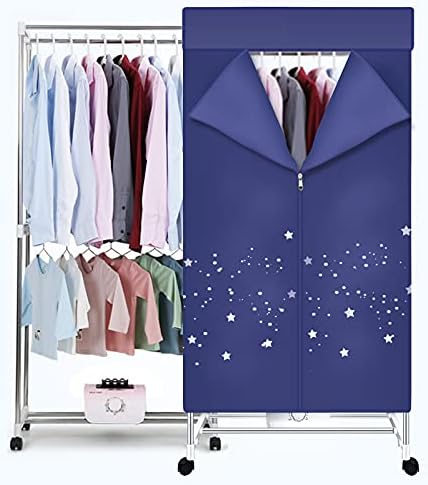 Nekithia Clothes Dryer 1000W Portable Drying Rack 1.5 Meters Double Layer Small Electric Wardrobe Home Apartments Travel RV Dryer Combo