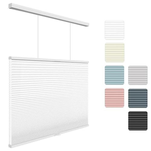 Changshade Custom Top Down Bottom Up Cellular Shades, Light Filtering Cordless Blinds for Indoor...