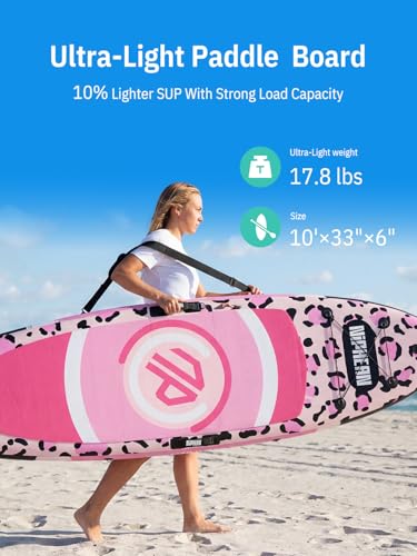 Image of Niphean 10' Inflatable Paddle Board, Ultra-Light SUP for Beginners