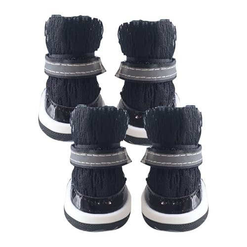Dog Shoes, Puppy Booties, Adjustable Straps Comfort Fit Secure Closure Lightweight Build, Pet Shoes for Walking, Hiking, Outdoors, Camping, Running, Outdoors 2,56 x 2,36 pulgadas