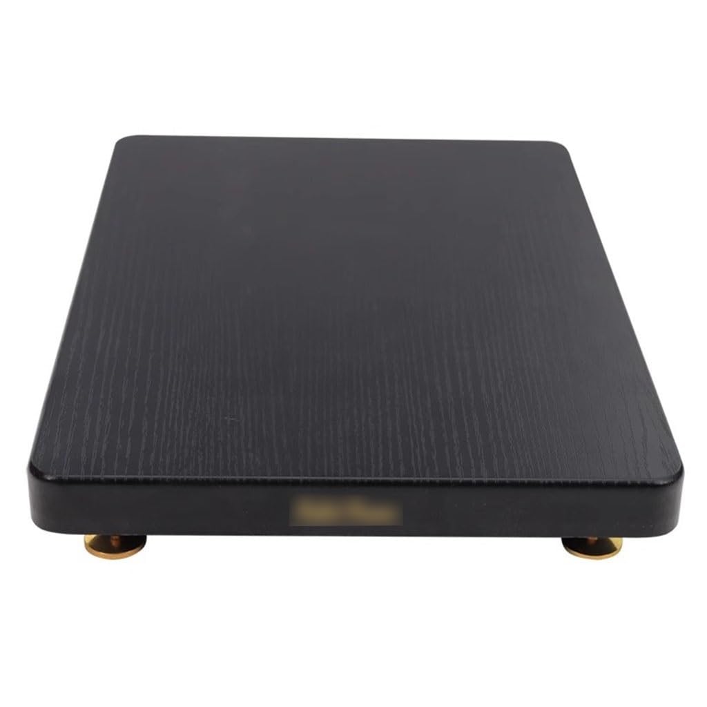 Étagère HiFi 1 Niveau en MDF 28x22cm Support pour Tourne-Disque et Amplificateur