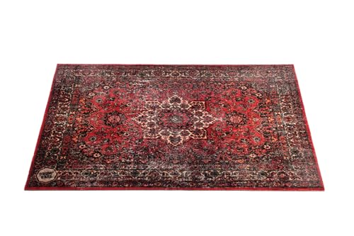 DRUMnBASE VP130-ORD Bühnenteppich im persischen Vintage-Stil, Rot, 10 x 3 cm