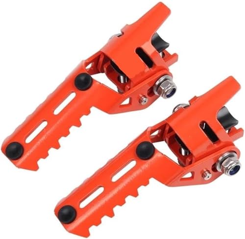 Repose-pieds moto anti-glisse orange pour Royal Enfield Himalayan 400