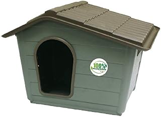 Croci Villa - Kennel for dogs, Kennel in recycled materials, Removable roof, Dimensions 60X50X41 cm