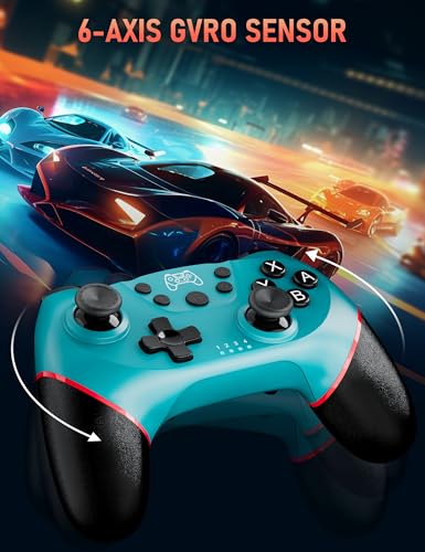Miniatura 6 de UPGRADE Mando para Switch, Mandos Switch Inalambricos para S-witch/S-witch 2/Lite/OLED con Wake Up, Mando Pro Controller Mando pc con Gyro Axis/Dual Shock/Función Turbo y Captura de pantalla