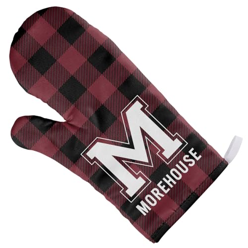 Morehouse College Buffalo Check Oven Mitt for Indoor/Outdoor Kitchen & BBQ