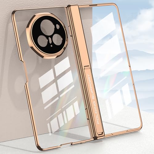 COQUE Honor Magic V3 Case Transparent with Anti-Peep Film,Supercar-style Cover Shell,Folding Phone Holster for Honor Magic V3-Silver - Image 2