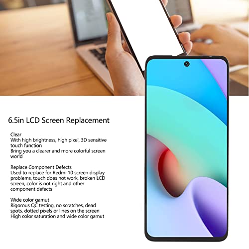 Rankomu 6,5" LCD-skärm för Redmi 10 – 90 Hz pekskärm ersättning