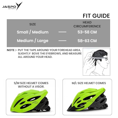 Image of Jaspo Robust Plus Cycling and Skating Helmet for Kids & Adults | 170g Lightweight & Adjustable |Sports Helmet | Quick-Release Buckle & Padded Chin Strap | Ideal for Cycling, Skating & Outdoor Use