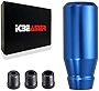 ICBEAMER Blue Aluminum Shift Knob, Fit Automatic and 4, 5 and 6 Speed Manual Transmission Vehicles, Interior Car Gear Lever Stick Shift Handle Automotive Replacement Parts, 1 Piece