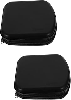 Luxshiny 2 Pçs Caixa De Armazenamento De CD Caso De CD Organizador CD Titulares Casos De Armazenamento Titular De CD Para Carro Dvd Vcd Plástico