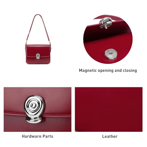 Image of LA FESTIN Genuine Leather Purse for Women Designer Shoulder Handbag Daliy