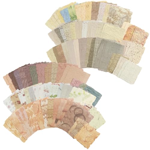 harupink Papel de scrapbooking, papel texturizado en relieve, 168 hojas, papel para manualidades, estética, 6 estilos, papel para álbumes de recortes, diario de diario, suministros de collage