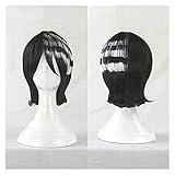 OWOISS Cosplay wig soul eater death the kid black-and-white anime cosplay costume wig + wig cap