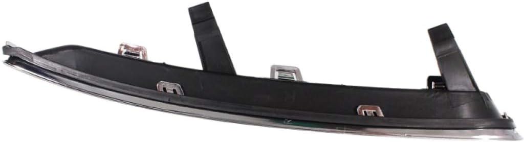 KarParts360 For Chrysler 300 Fog Light Cover 2011 12 13 2014 Passenger Side Outer | Black/w Chrome Trim | Black & Chrome | CH1039127 | 68127944AB