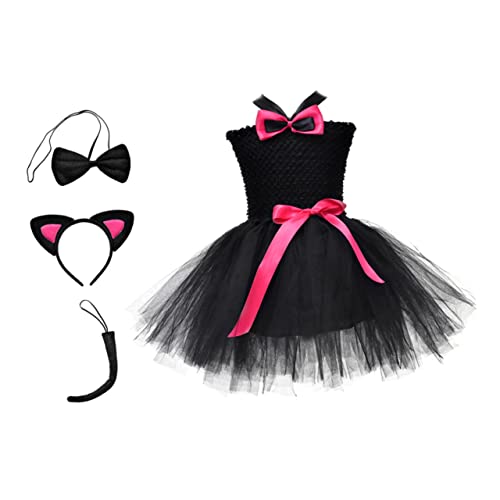 Healeved 1Juego Conjunto Disfraz de Halloween Niñas Tutu con Hairhoop