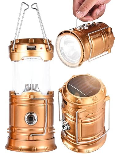 Wild Wolf Outfitters Solar Camping Lights -...