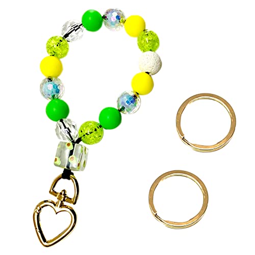 Gocelyn Pulsera de perlas, llavero, pulsera, llavero, pulsera, llavero, para mujer, llaves del coche, monedero, pulsera circular Cover